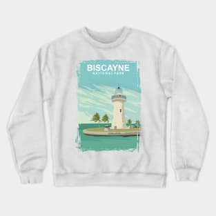 Biscayne National Park Vintage Florida Travel Poster Crewneck Sweatshirt